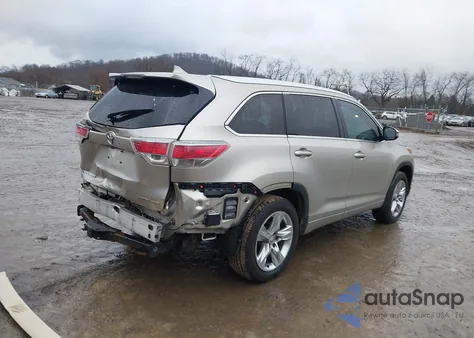 2014 Toyota Highlander Limited Platinum V6 from USA, damaged, VIN 5TDDKRFH5ES022285